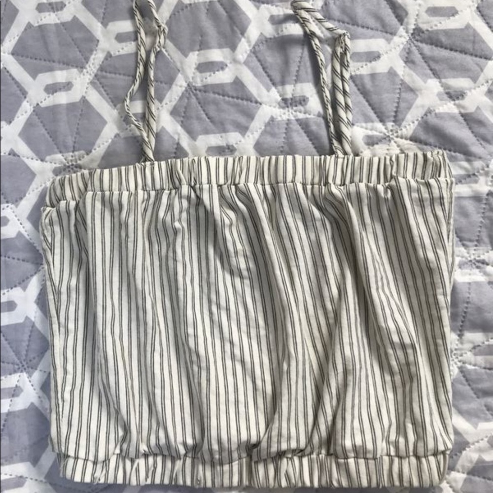 Striped crop top